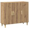 vidaXL kumode, koka krāsa, 90x34x80 cm, inženierijas koks