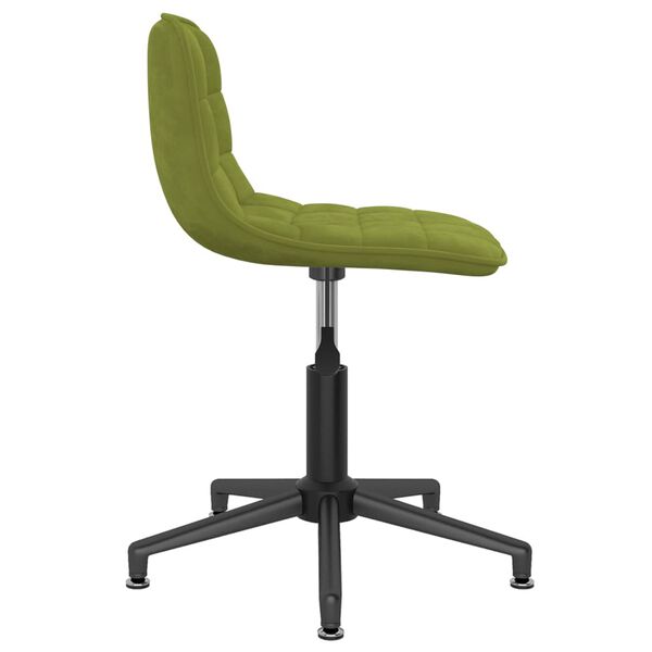 3086816 vidaXL Swivel Dining Chairs 4 pcs Light Green Velvet (334077x2)