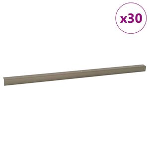 vidaXL Pakāpienu malu profili 30 gab. &scaron;ampanie&scaron;a 67 x 3 x 2 cm