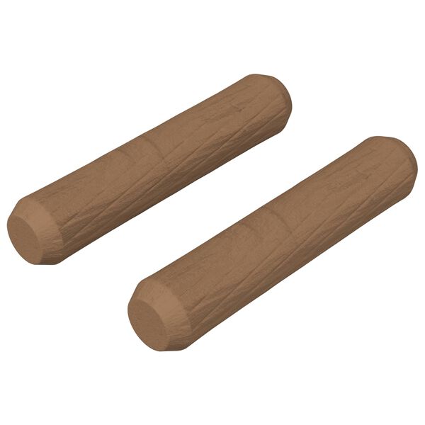vidaXL Koka dībeļi 2 pcs Brūna &Oslash;8 x 35 mm Masīvkoks