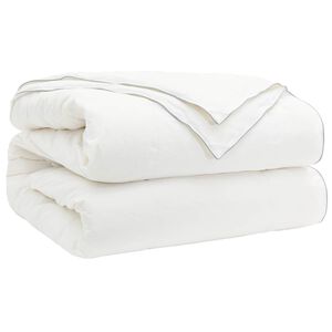 vidaXL Sega 200x240 cm 4 gadalaiki 200+300 GSM Austrālijas vilna Balts