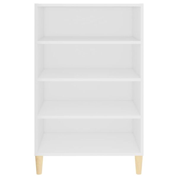 vidaXL kumode, balta, 57x35x90 cm, inženierijas koks