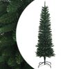 vidaXL Artificial Slim Christmas Tree 150 cm PE un PVC Zaļa
