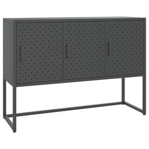 vidaXL kumode, antracītpelēka, 105x35x75 cm, tērauds