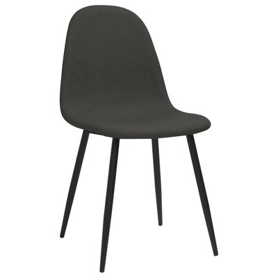 vidaXL virtuves krēsli, 4 gab., 45x53,5x83 cm, melna mākslīgā āda