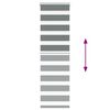 vidaXL Zebra žalūzija tumši pelēka 40x100 cm auduma platums