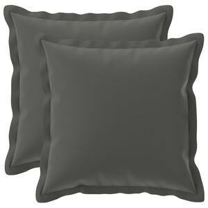 vidaXL Spilvenu pārvalks 2 gab. HOUTEN Antracīta 30 x 30 cm Poliesters