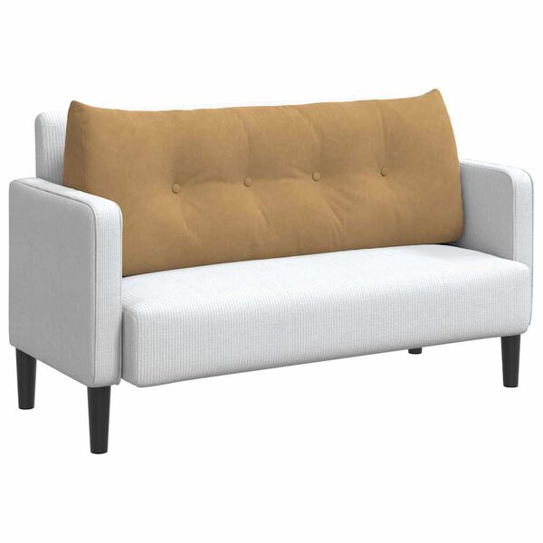 vidaXL Atpakaļ spilvens Brūna 120 x 24 x 50 cm Samts