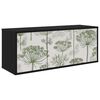 vidaXL Sienā montējams TV skapis GOTHA 102 x 33 x 40 cm Melns ozols