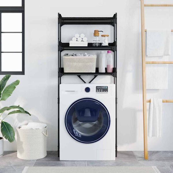 vidaXL Veļas mašīnas plaukts 67 x 25 x 163 cm Inženierijas koks