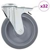 vidaXL grozāmi ritenī&scaron;i, 32 gab., 125 mm