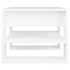 vidaXL kafijas galdiņš, balts, 55,5x55x45 cm, inženierijas koks