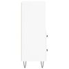 vidaXL kumode, balta, 34,5x34x90 cm, inženierijas koks