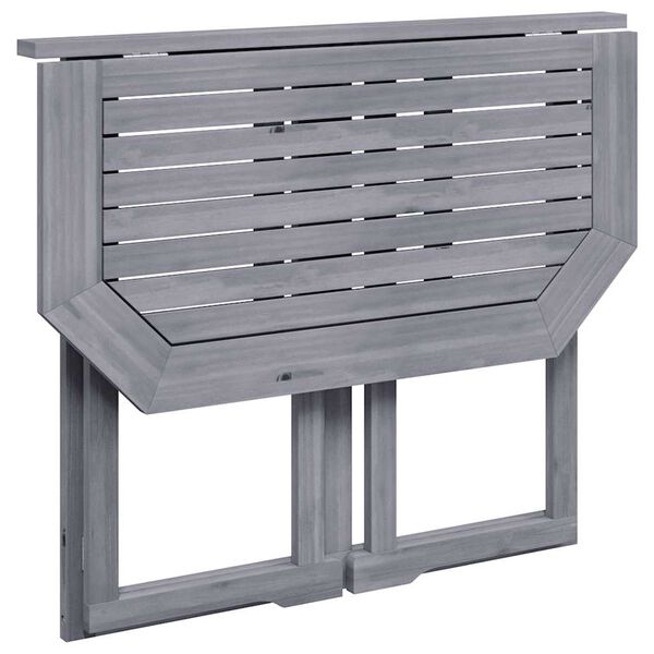 vidaXL saliekams balkona galds, 90x50x74 cm, akācijas masīvkoks