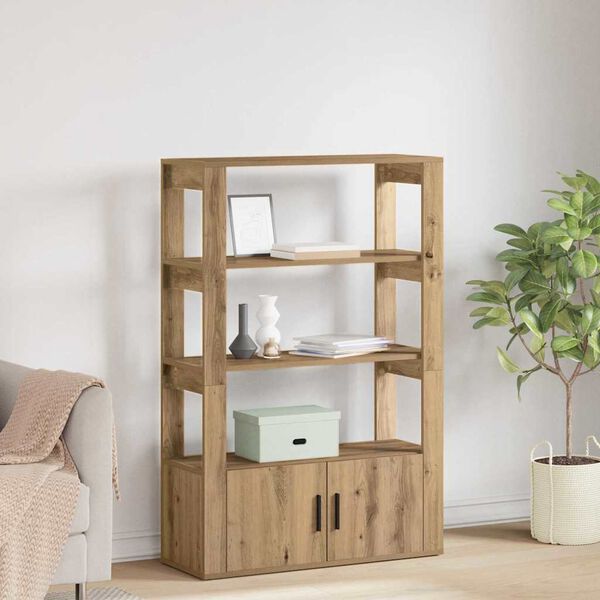 vidaXL Puse amatnieku ozola 30 x 80 x 119.5 cm Inženierijas koks