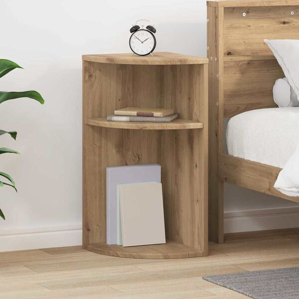 vidaXL Papildu galdiņ&scaron; Artisānā ozols 29,6 x 29,6 x 60 cm