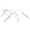 vidaXL divloku motorlaivas jumts, balts, 180x130x110 cm