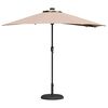vidaXL Dārza parasols Pelēkbrūna 294 x 150 x 223 cm