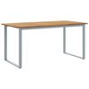 vidaXL Dārza galds Pelēka 160 x 80 x 75 cm Cietā akācijas koks