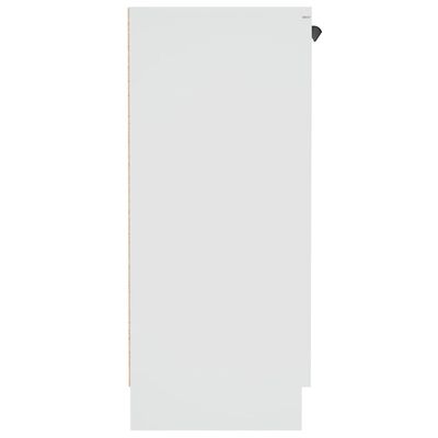 vidaXL kumode, balta, 60x30x70 cm, inženierijas koks