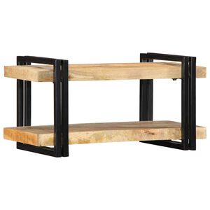 vidaXL Sienas plaukts 70x33x35 cm Masīv Rough Wood Mango