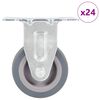 vidaXL 24 fiksēti riteņi 50 mm