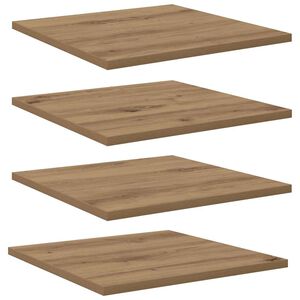vidaXL Grāmatplaukta Paneļa 4 pcs Brūna 40 x 40 x 1,5 cm
