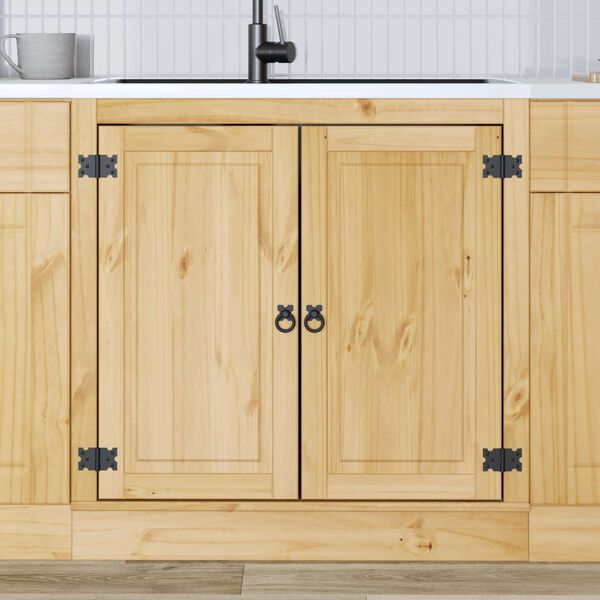 vidaXL Plakans SKI Medus Brūns 80 x 46 x 81,5 cm Ciets priedes koks