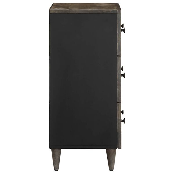 vidaXL bufete Gai&scaron;i pelēka 60x33,5x75 cm Masīvkoka Mango