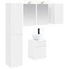 vidaXL Vannas istabas skapju komplekts 5 pcs Balts 43 x 16 x 62,5 cm