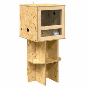vidaXL Terārijs Brūna 40 x 40 x 90 cm OSB