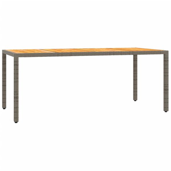 vidaXL 7-daļīgs dārza mēbeļu komplekts, matrači, pelēka PE rotangpalma