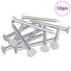 vidaXL Naglas kokam 12 gab. Sudraba &Oslash; 3 x 15 mm Metāls