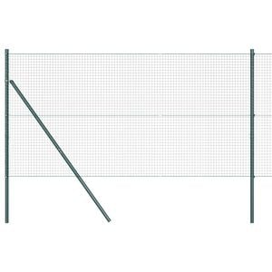 vidaXL Zemes fiksēts metinātā stieple žogs 10 x 1 m (W x H)