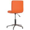 3087661 vidaXL Swivel Dining Chair Orange Faux Leather (334402)