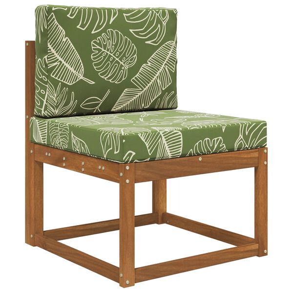 vidaXL Āra dīvāna spilvens 2 pcs Lapu dizains Poliesters