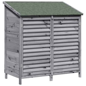 vidaXL Dārza &scaron;ķūņi Pelēka 106 x 56 x 113,5 cm Masīvs egle koks