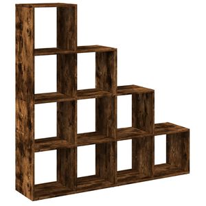 vidaXL telpas sadalītājs, grāmatu plaukts, 4 līmeņi, 131,5x29x131,5 cm