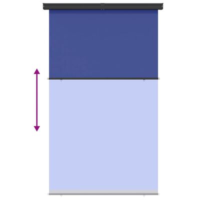 vidaXL balkona sānu markīze, zila, 145x250 cm