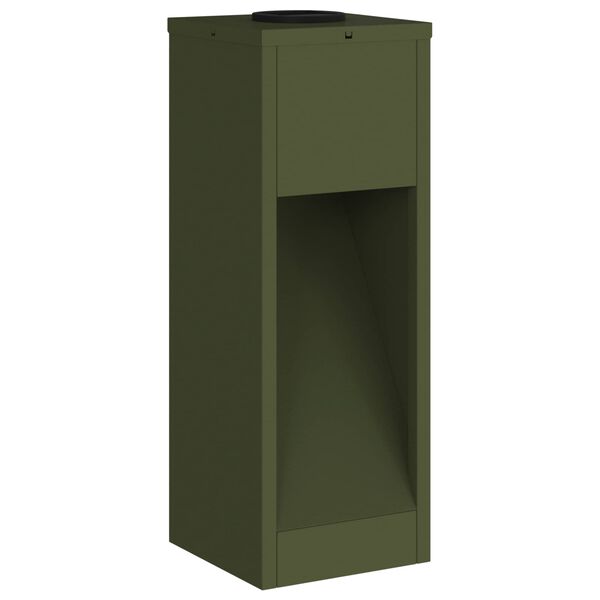 vidaXL Saules LED Ceļa Gaisma 2 pcs Olīvu zaļ&scaron; Auksti velmēts tērauds