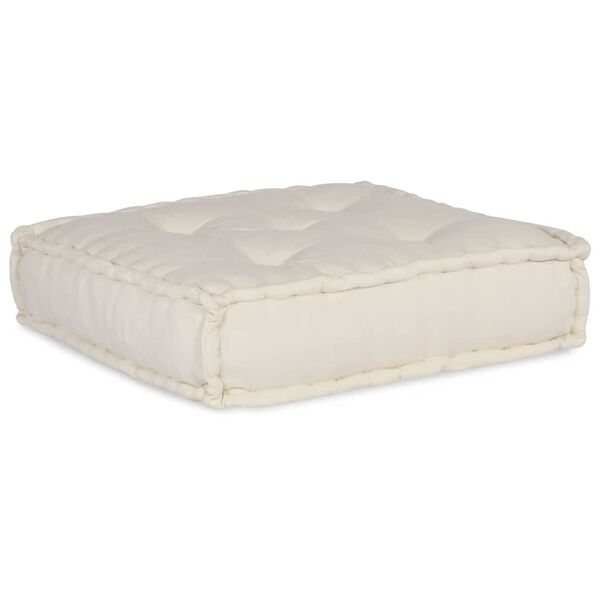 vidaXL Modulārais dīvāns 4 pcs Krēmkrāsa audums