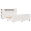 vidaXL gulta bez matrača, balts, 140x200 cm, priedes masīvkoks