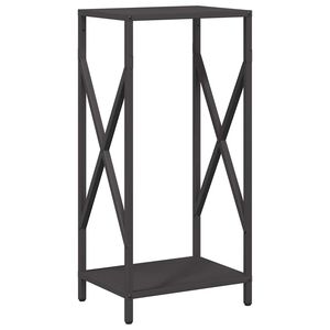 vidaXL Malkas plaukts Melns 34x25x70 cm Auksti velmēts tērauds