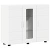 vidaXL Koka skapis Balts 88,5 x 30,5 x 73 cm Inženierijas koks