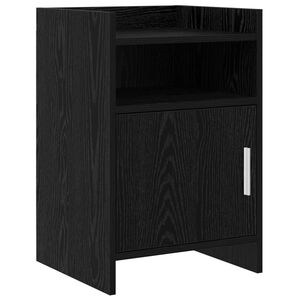 vidaXL Nakts skapī&scaron;i Melns ozols 40 x 36 x 60 cm Inženierijas koks