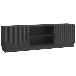 vidaXL Televizora skapī&scaron;a Melns 150 x 31 x 47 cm Inženierijas koks