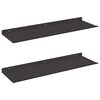 vidaXL Peldējo&scaron;ais plaukts 2 gab. Melns 60 x 18 x 2,5 cm Tērauds