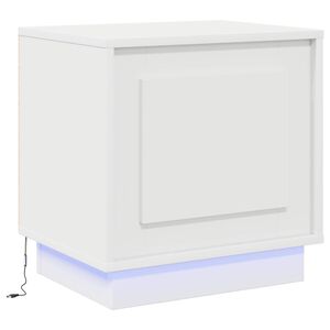 vidaXL Nakts skapītis Balts 44 x 34,5 x 45 cm Inženierijas koks