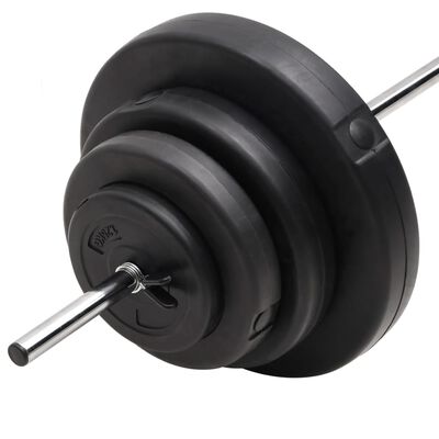 vidaXL svaru stienis ar diskiem, 60 kg