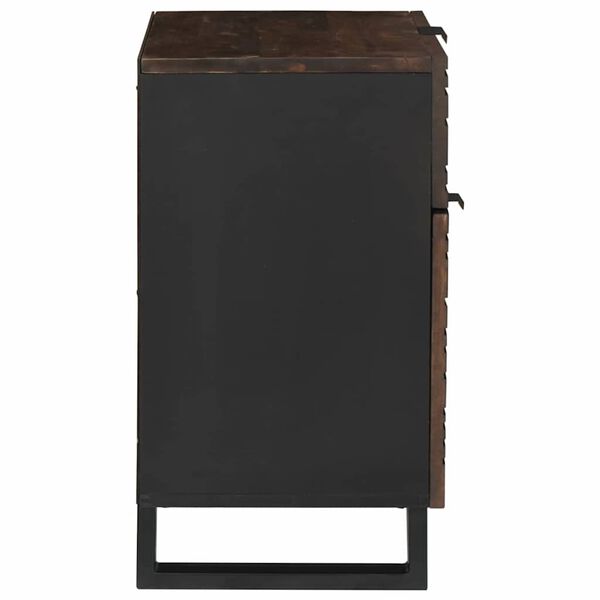 vidaXL Nakts skapītis ar atvilktni Valriekstu koks 50 x 33 x 60 cm